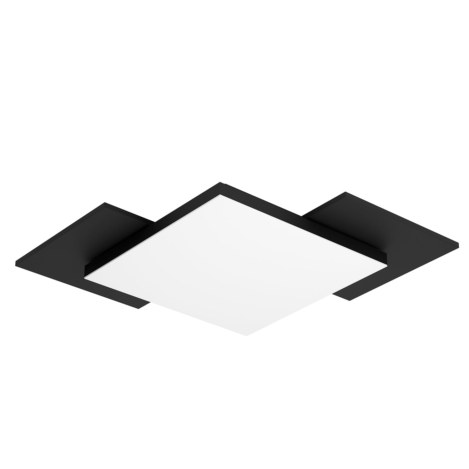 Plafoniera Moderna Tamuria Acciaio Nero Luce Led Integrato 10,8W
