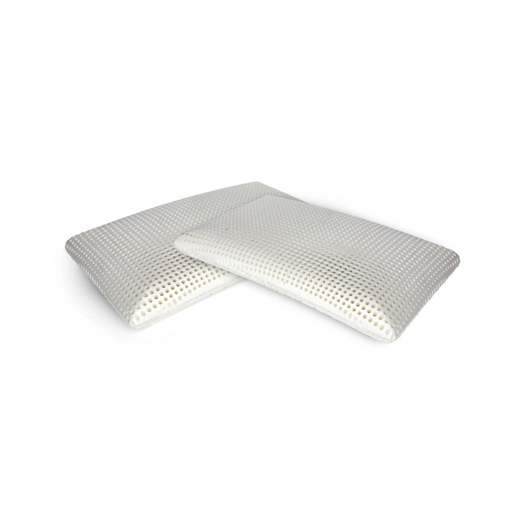 Talamo Italia Set di 2 Cuscini per Citronella, 100% Made in Italy, Guanciale ergonomico a "saponetta" in Memory Foam forato, Anallergico e Traspirante, 70x40xh12 cm