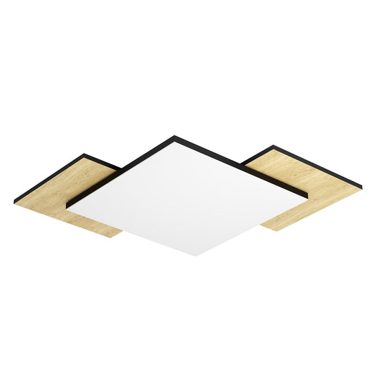 Plafoniera Moderna Tamuria Acciaio Nero Luce Led Integrato 21W