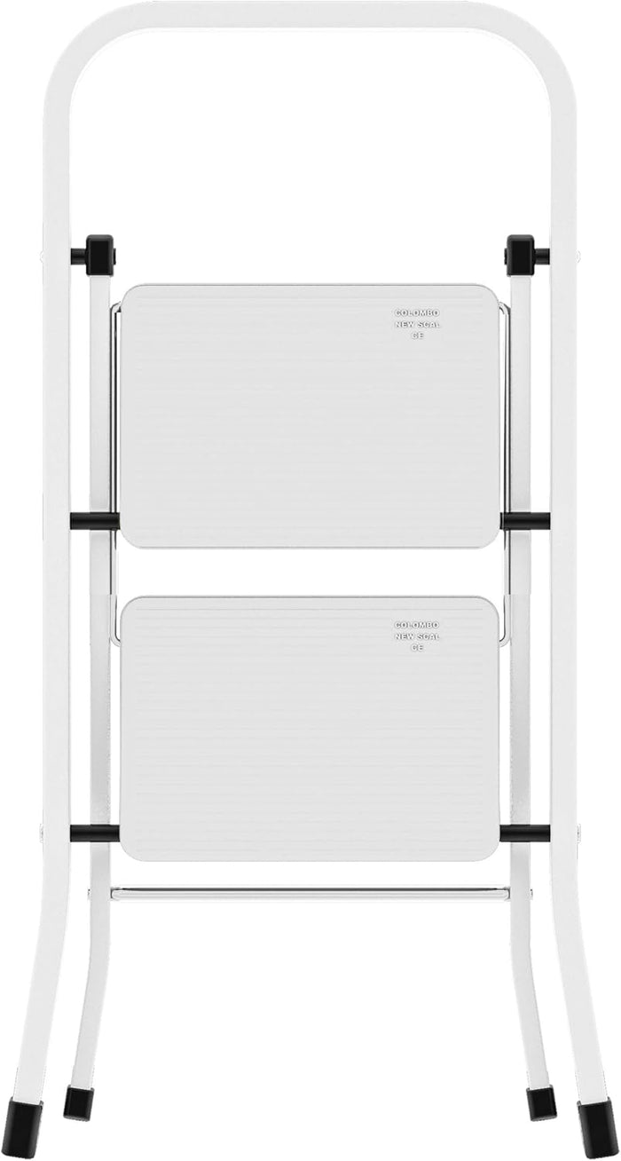 Colombo Sgabello in acciaio a 2 gradini salvaspazio mod. FACTOTUM