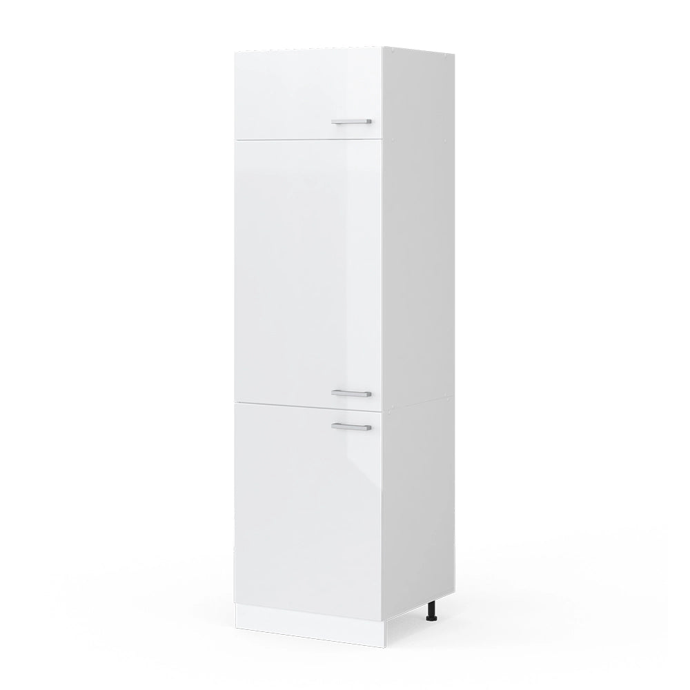 Vicco Frontale cucina Bianco lucido 59.6 x 196 cm frontale del mobile per mobile per frigorifero