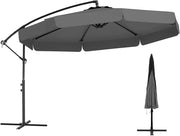 Ombrellone da Giardino 290 cm a Braccio | Inclinazione Regolabile, Manovella, 8 Stecche, Telo Solare, Copertura Inclusa