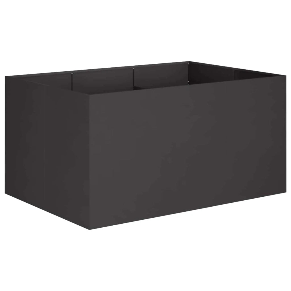 Vaso da giardino Nero 120 x 80 x 60 cm 8005925