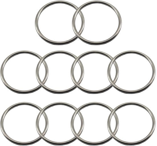 Otturatori in Gomma RVs - 10 pezzi 5x40mm - Resistenti e Corrosioni-Resistenti - Adatti per Fitness e Campeggio - Ideali per Catene Canine
