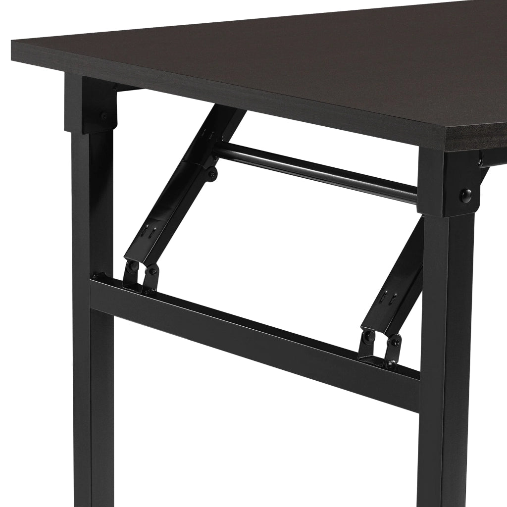 Tavolo da cucina/pranzo pieghevole altezza regolabile per 4 persone 120 cm marrone e nero 03_0004362