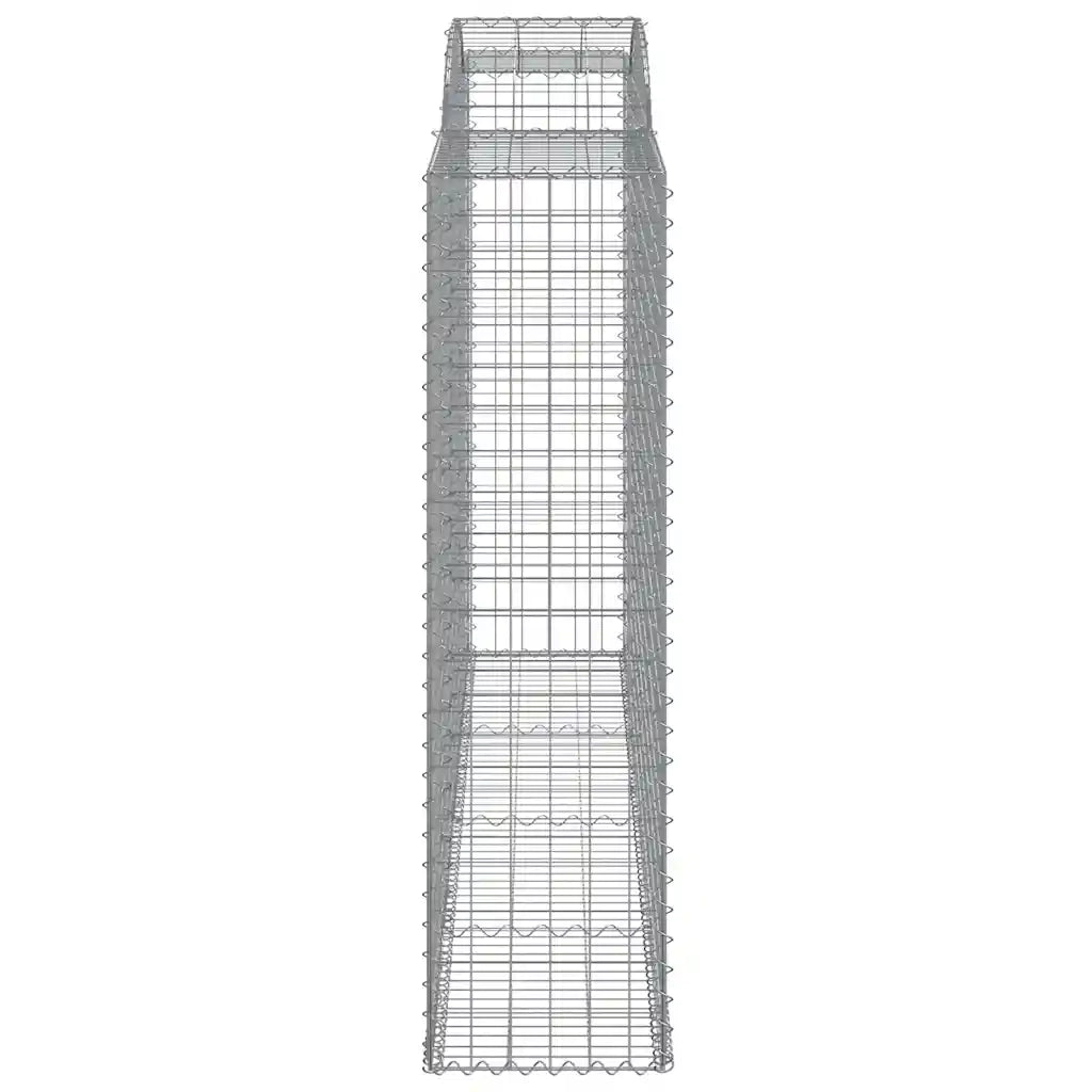 Cesti Gabbioni ad Arco 15 pz 300x50x180/200 cm Ferro Zincato
