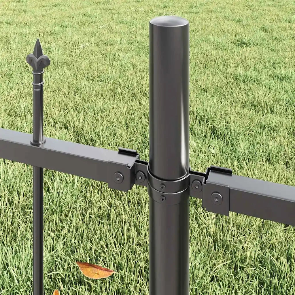 Recinzione per Giardino 3 pcs Grigio 170 x 140 cm