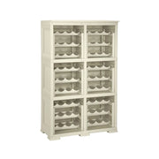 SCAFFALE PORTABOTTIGLIE PER 72 BOTTIGLIE 79X42,5X125 CM – CANTINETTA MODERNA A VISTA SENZA ANTE, MOBILE VINO MODULARE OMNIMODUS