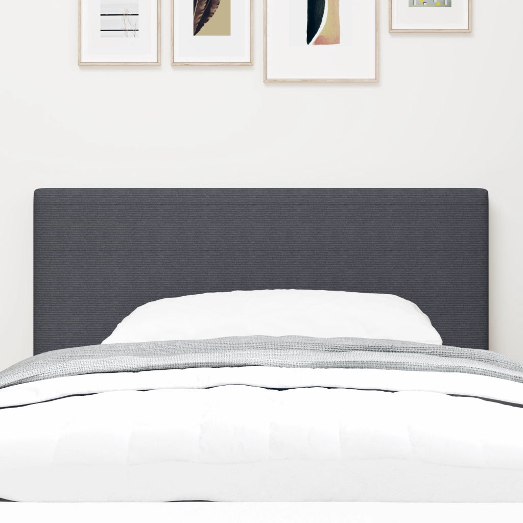 Testata LED Design Piatto Grigio Scuro 80 cm in Velluto