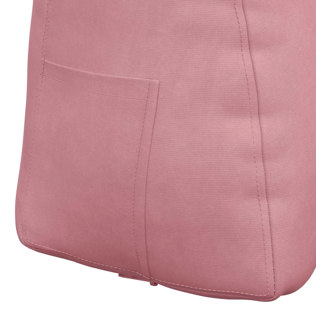 Cuscino per Schiena Rosa 60 x 24 x 50 cm Velluto 42014404