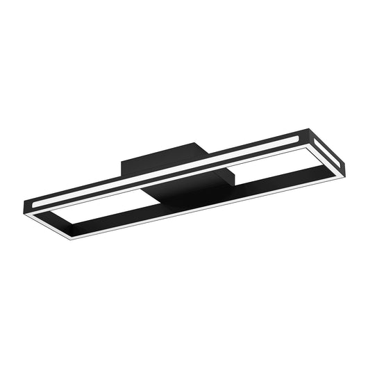 Plafoniera Contemporanea Salvilanas-Z Alluminio Nero Luce Led Integrato 21W