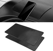 Pacchetto di 2 mattonelle auto adesive antiscivolo, 27 x 15 cm, gommate riciclabili per auto, grande asciugamano auto interno lavabile con forte aderenza, protezione per cellulare e occhiali da sole