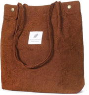Borsa da spalla per donna, grande borsa shopper, tasca per lavoro, scuola, shopping, viaggi e uso quotidiano (marrone)