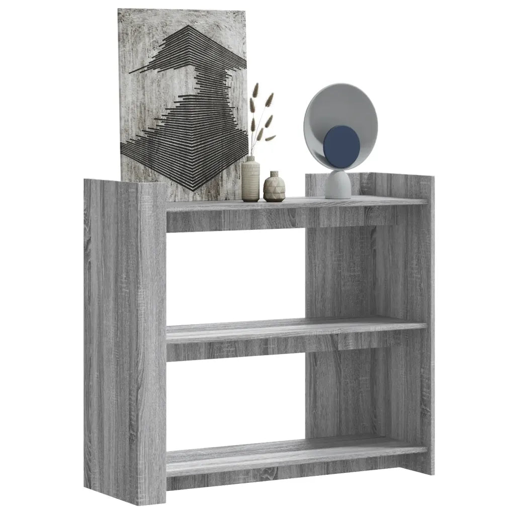 Tavolo Consolle | Tavolo d'Ingresso Grigio Sonoma 100x35x90 cm in Legno Multistrato