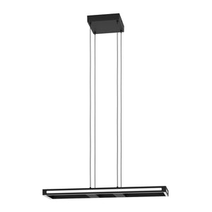 Sospensione Contemporanea Salvilanas-Z Alluminio Nero 1 Luce Led 33W