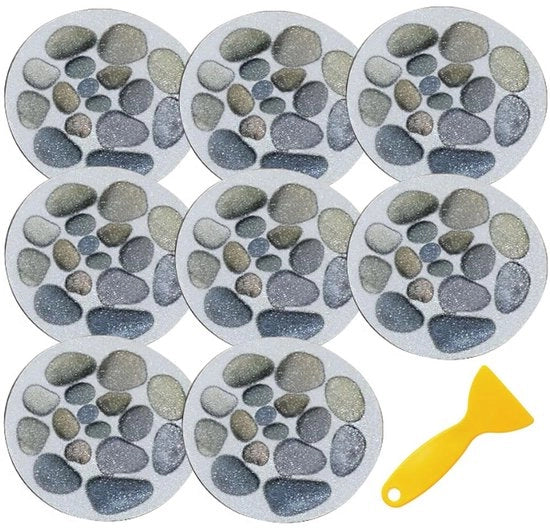 Antislip badstickers 8 pezzi per docce con pavimento grande antislip stickers adesivi antislip per docce con pavimento antislip slip stickers per docce