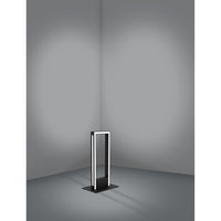 Lampada Da Tavolo Contemporanea Salvilanas-Z Alluminio Nero Led Integrato 16W