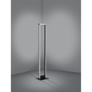 Piantana Contemporanea Salvilanas-Z Alluminio Nero Luce Led Integrato 33W