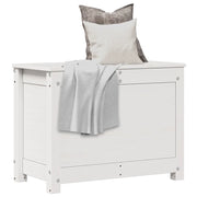 Contenitore Portaoggetti Bianco 60x32x45,5cm Massello di Pino cod mxl 62568