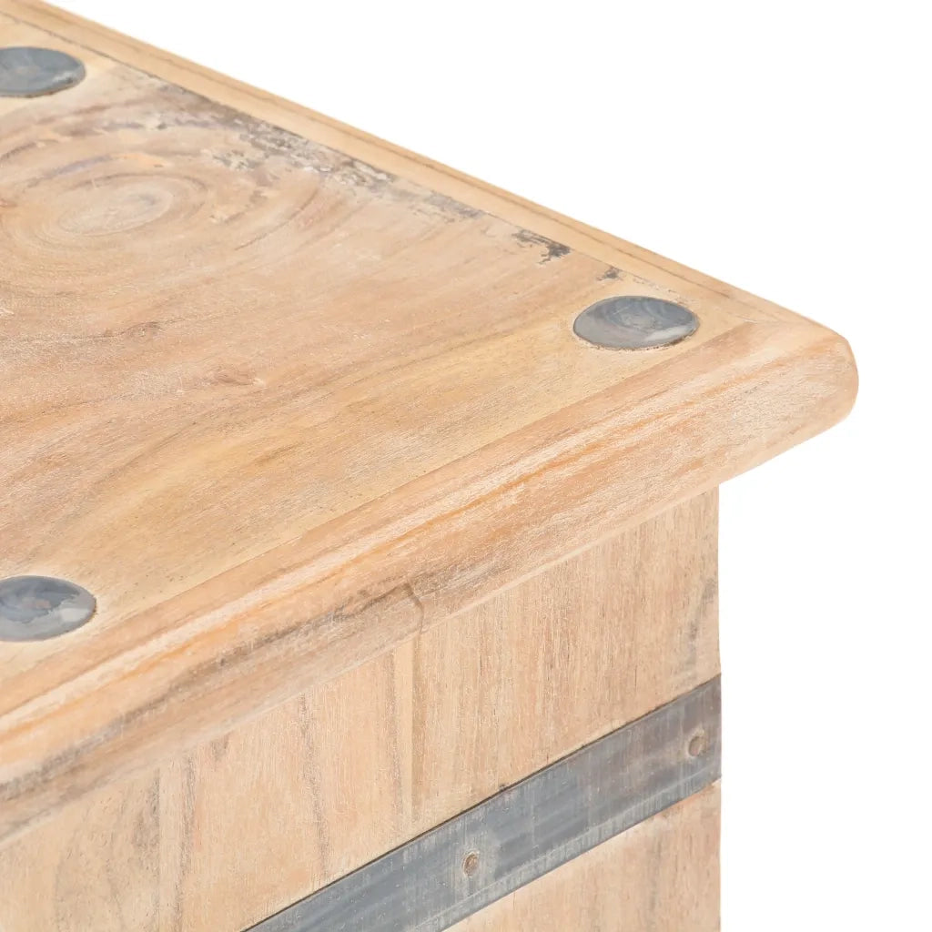 Baule 90x40x40 cm in Legno Massello di Acacia CFW7597998
