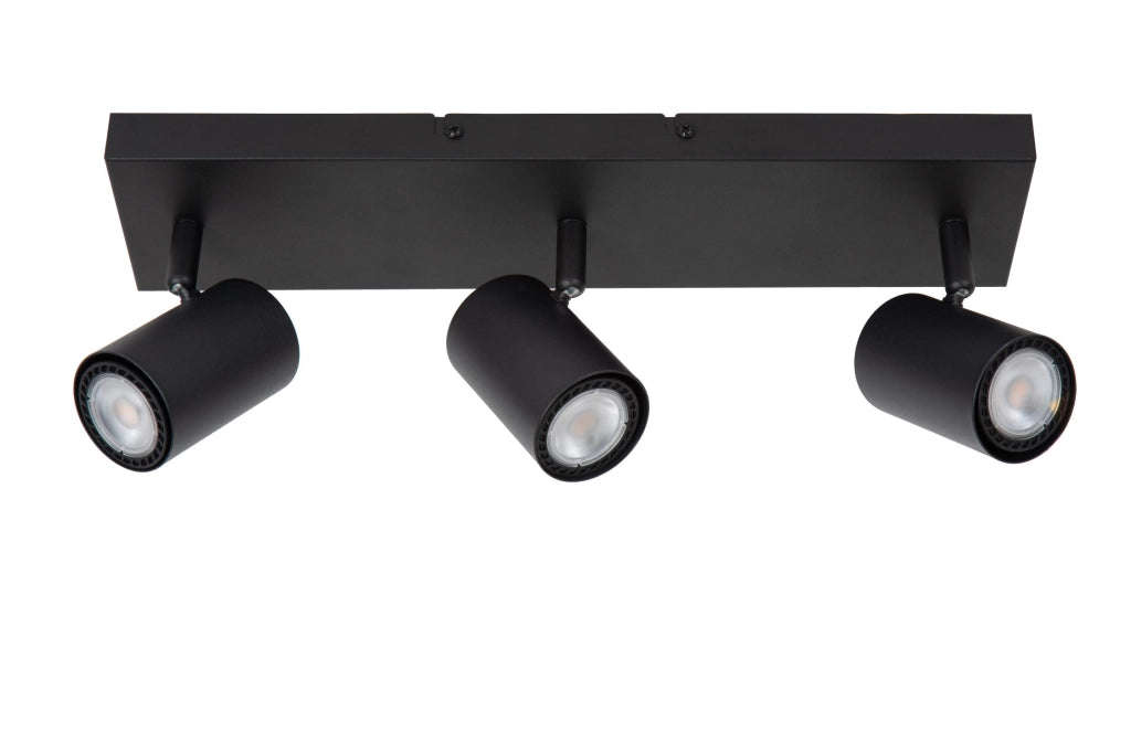 Faretto soffitto AMIGO 3xGU10 nero metallo Lucide