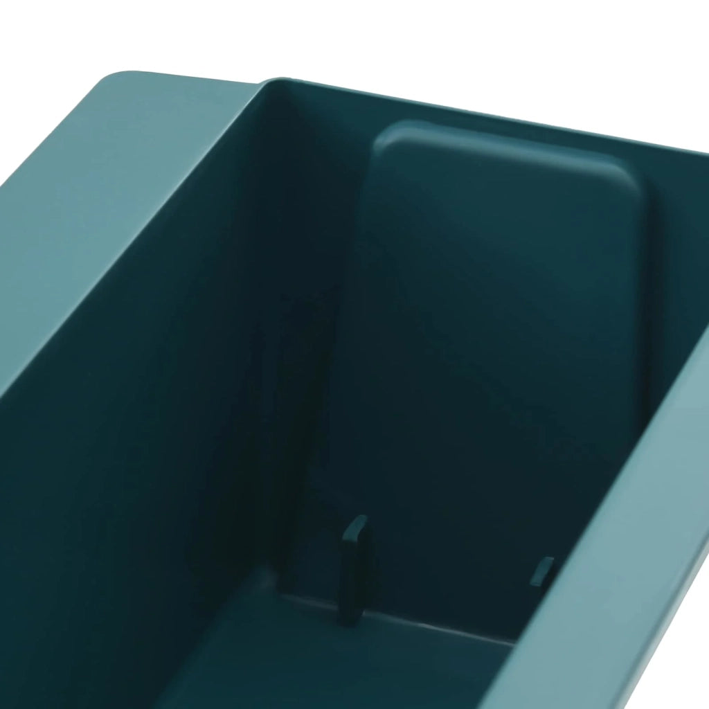 Fioriere | Cassetta per fiori | Vaso per Euro pallet 24 pz Verde 36 x 13,5 x 9,5 cm