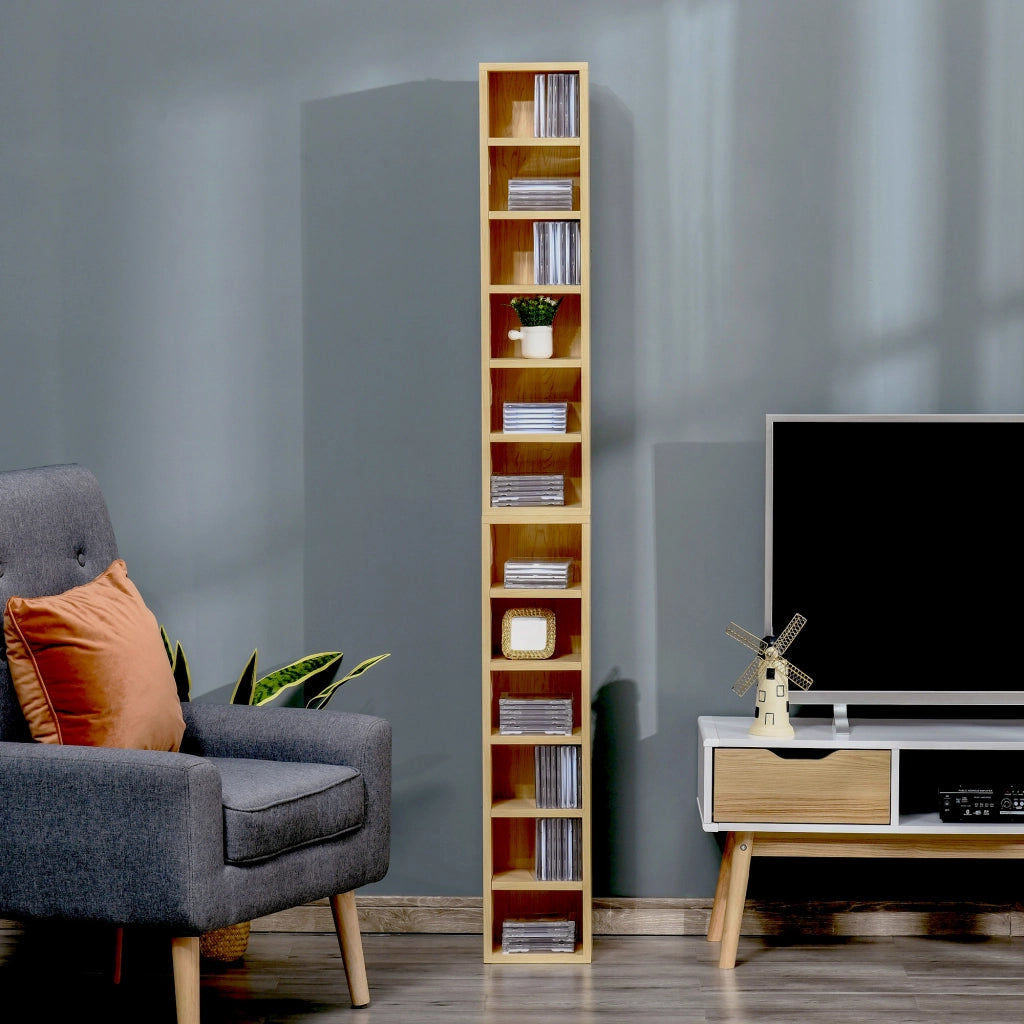 Libreria a colonna 2 pezzi ¨C Xylo ¨C legno effetto faggio 6 ripiani 21x19x88cm