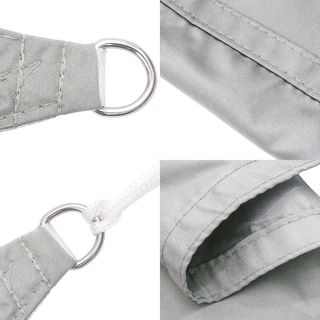 vidaXL Vela Parasole Grigio Chiaro 7x4 m 100% Poliestere Oxford
