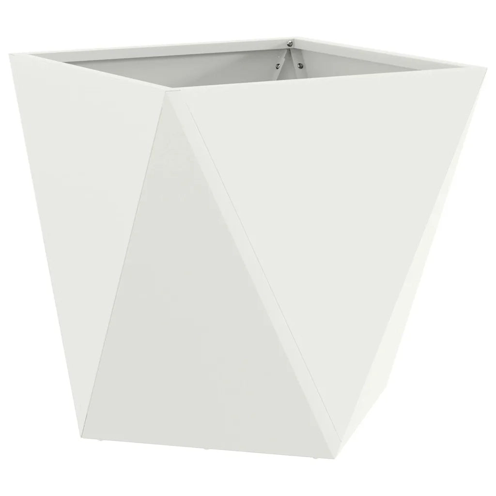 Fioriera Bianco 40 x 40 x 40 cm Acciaio 883824