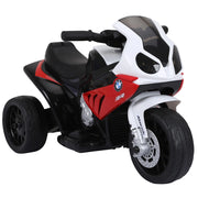 EasyComfort Moto Elettrica per Bambini Max. 20kg con Licenza BMW, Macchina Elettrica con 3 Ruote, Batteria Ricaricabile 6V, Bianco Rosso, 66x37x44cm
