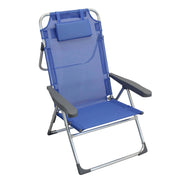 Spiaggina mare prendisole Pieghevole con cuscino in Acciaio Textilene cm 67x66x99 - DENNIS