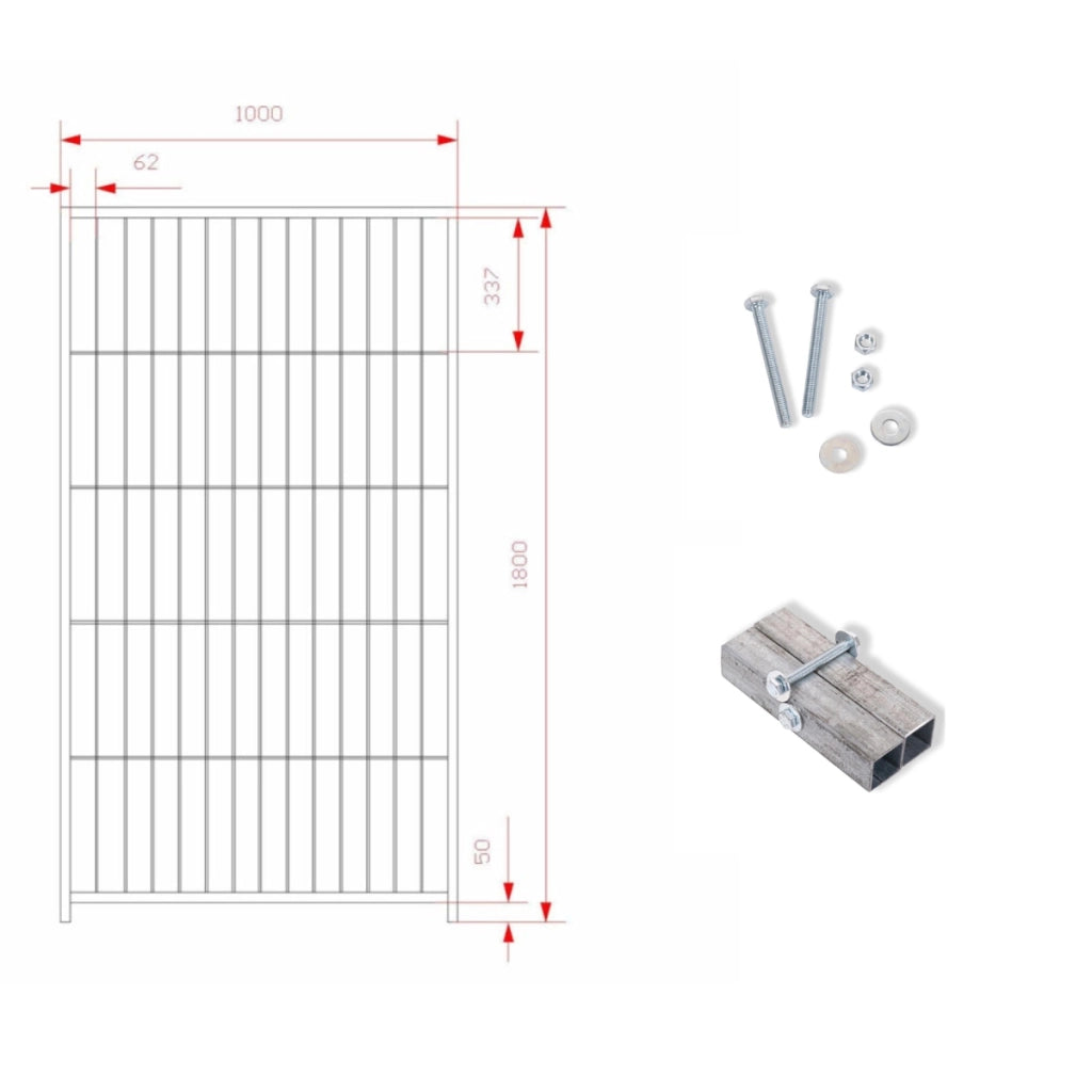 Box per cani da esterno zincatura elettrolitica 200x200x altezza 180 centimetri