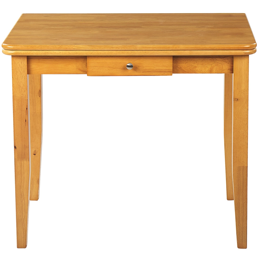 Tavolo da pranzo allungabile in legno chiaro 90/120 x 60 cm con cassetto