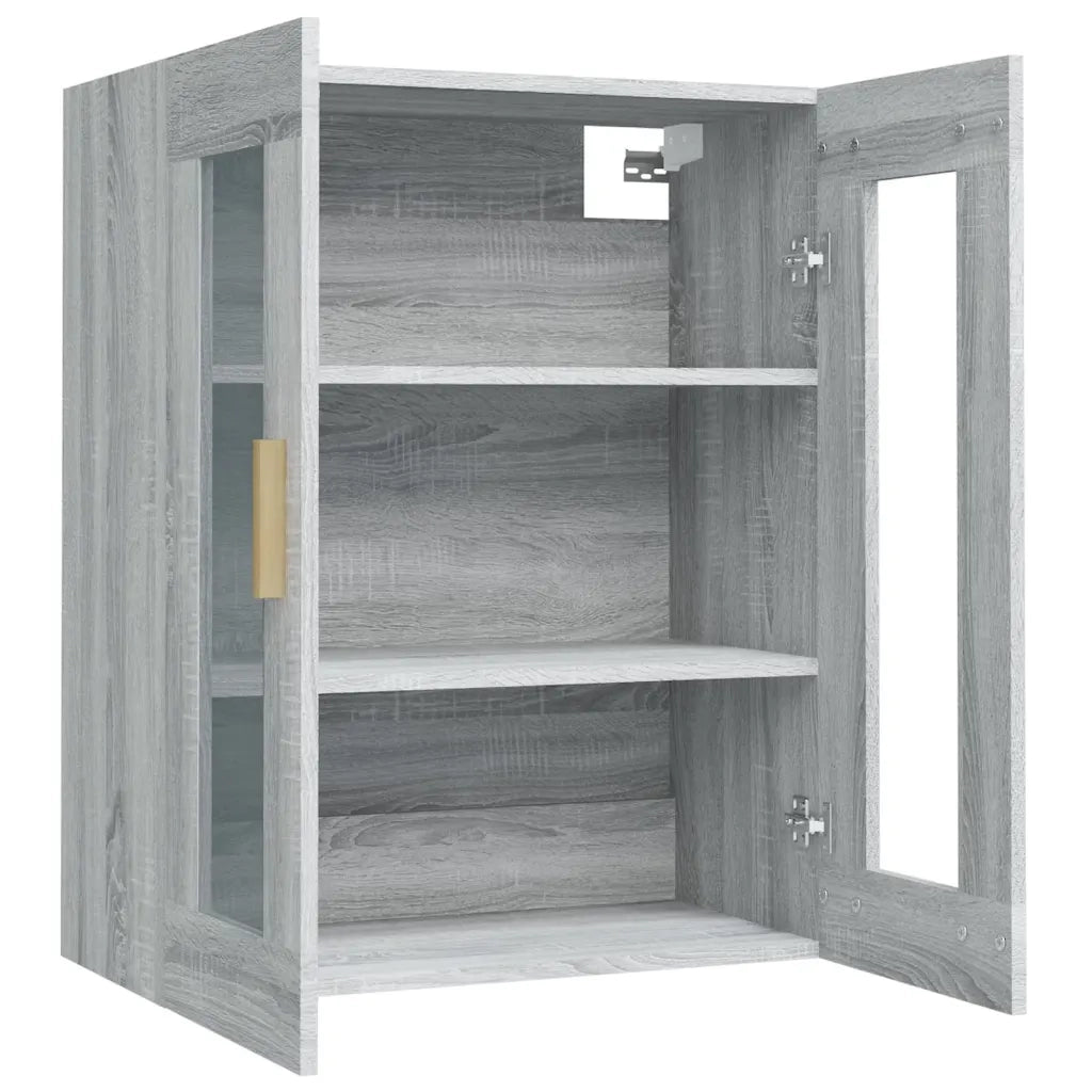 Armadietto Pensile a Parete Grigio Sonoma 69,5x34x90 cm CFW5623114
