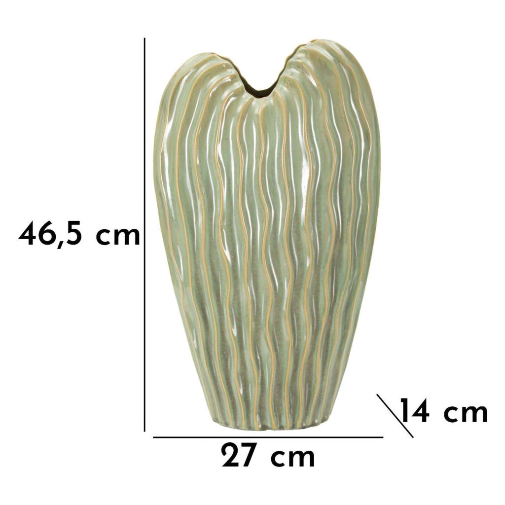 Daronere, Vaso Finitura Effetto Materico, Verde