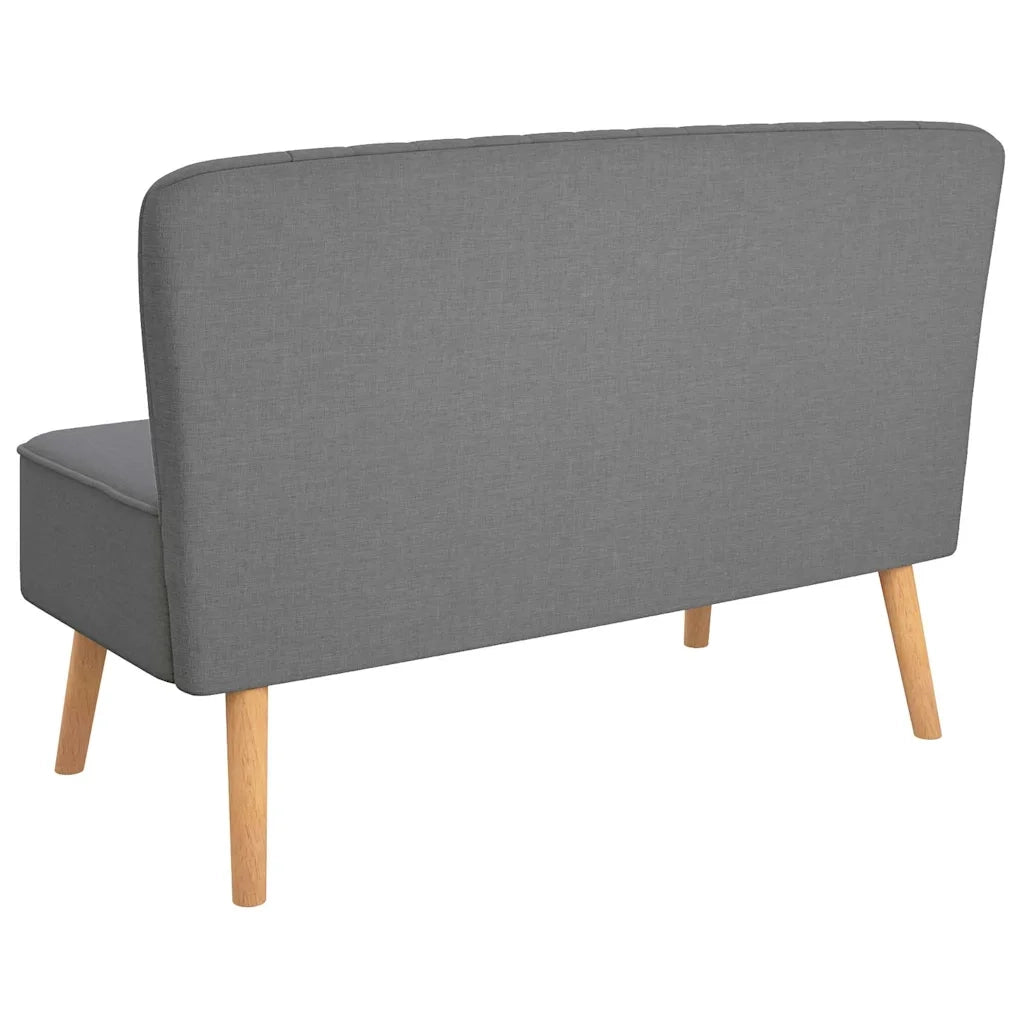 Divano in Tessuto 117x55,5x77 cm Grigio Chiaro 244070