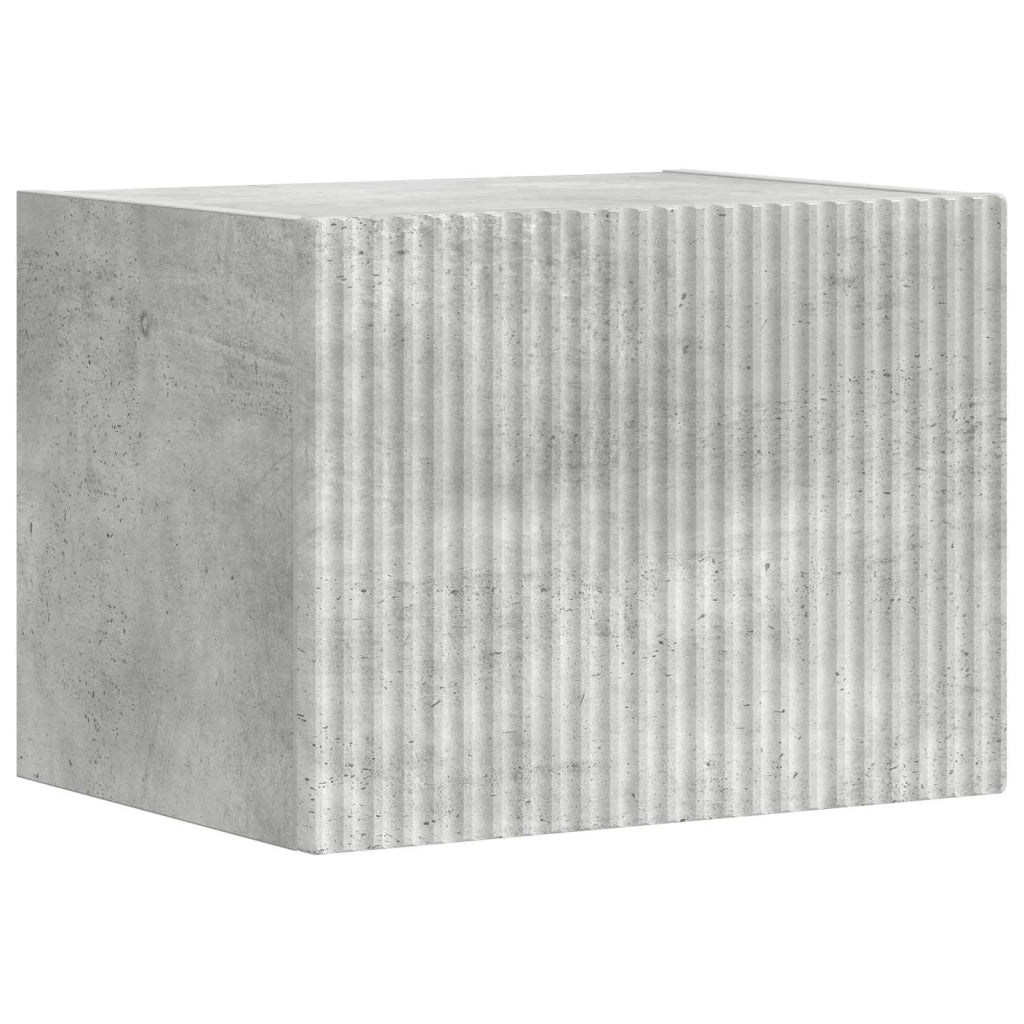 Set mobile TV 5 pcs Grigio cemento Legno multistrato