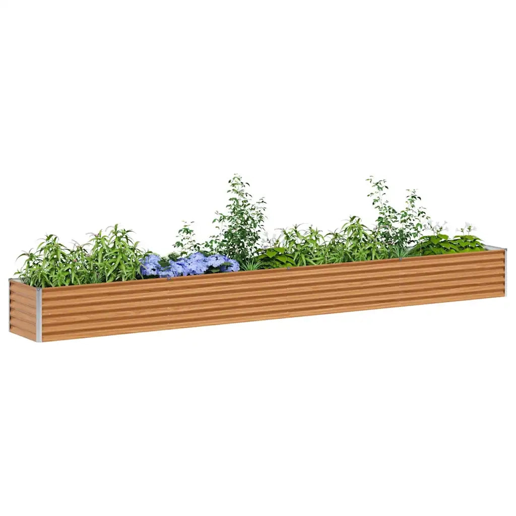 Letto rialzato da giardino 390 x 50 x 36 cm Acciaio zincato 42017346