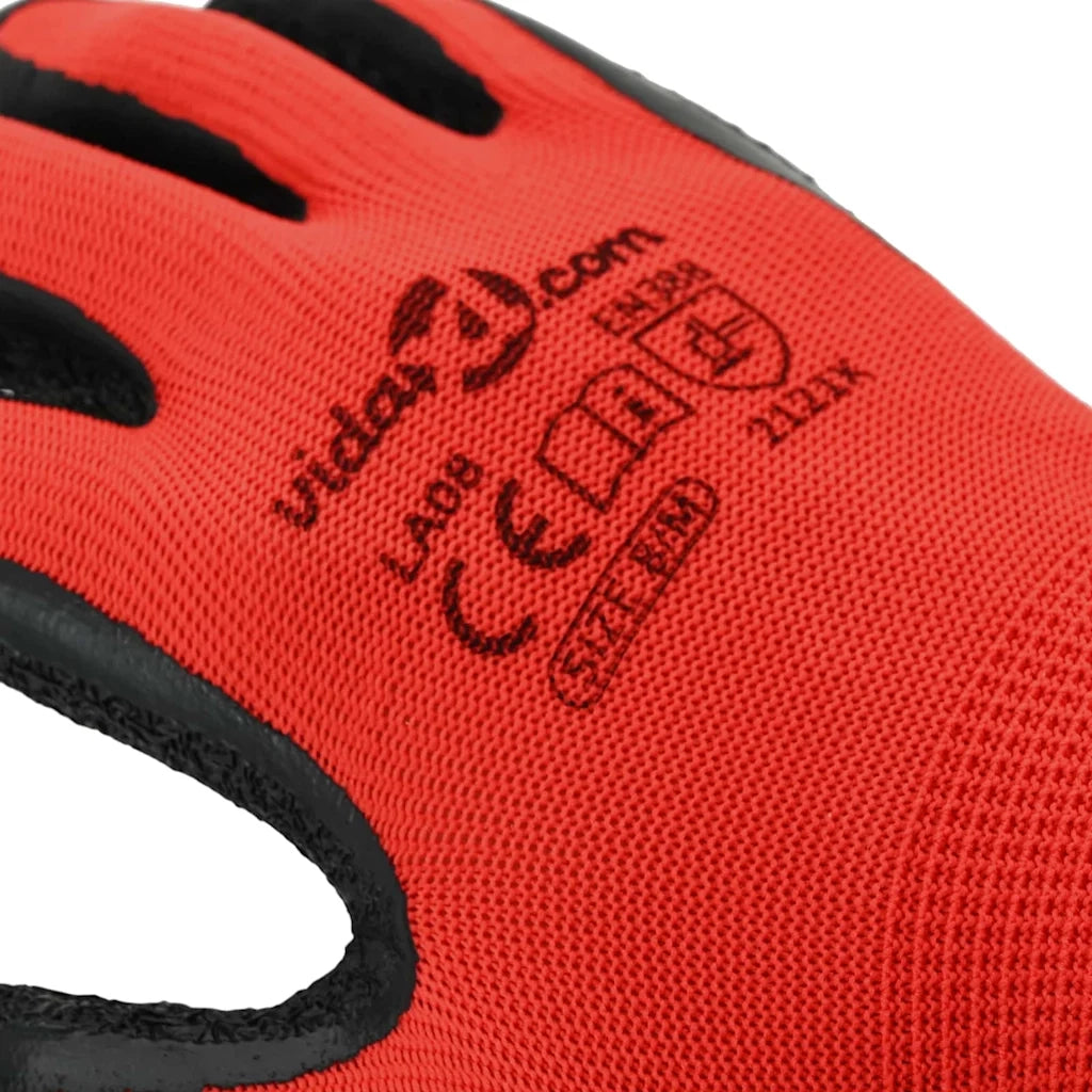 Guanti da Lavoro 12 pz Rosso e Nero 8 / m CFW2759304