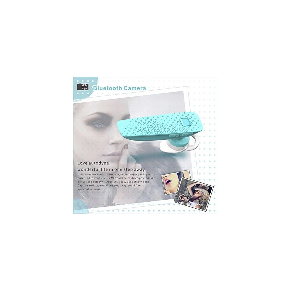 Trade Shop - Mini Bluetooth Auricolare Wireles Senza Fili Con Controllo Fotocamera Smartphone -