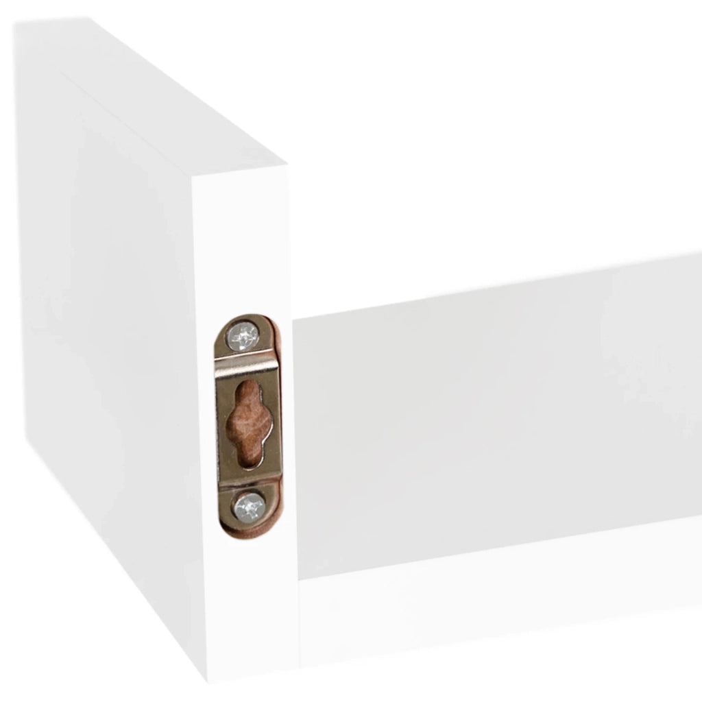 IDMarket - Set di 3 mensole da parete bianche 60/45/30cm
