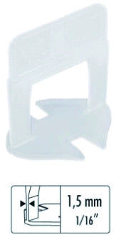 Raimondi BASE LIVELLANTE CON FERITOIA PER CUNEO H mm. 12  fuga mm. 1,5 - 250 pz.