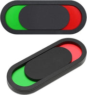 Bordo di separazione della porta 2 pezzi - Acrylo - 10 x 4 cm - Non bloccare - Libero/Occupato - Rosso/Verde - Bordo della porta