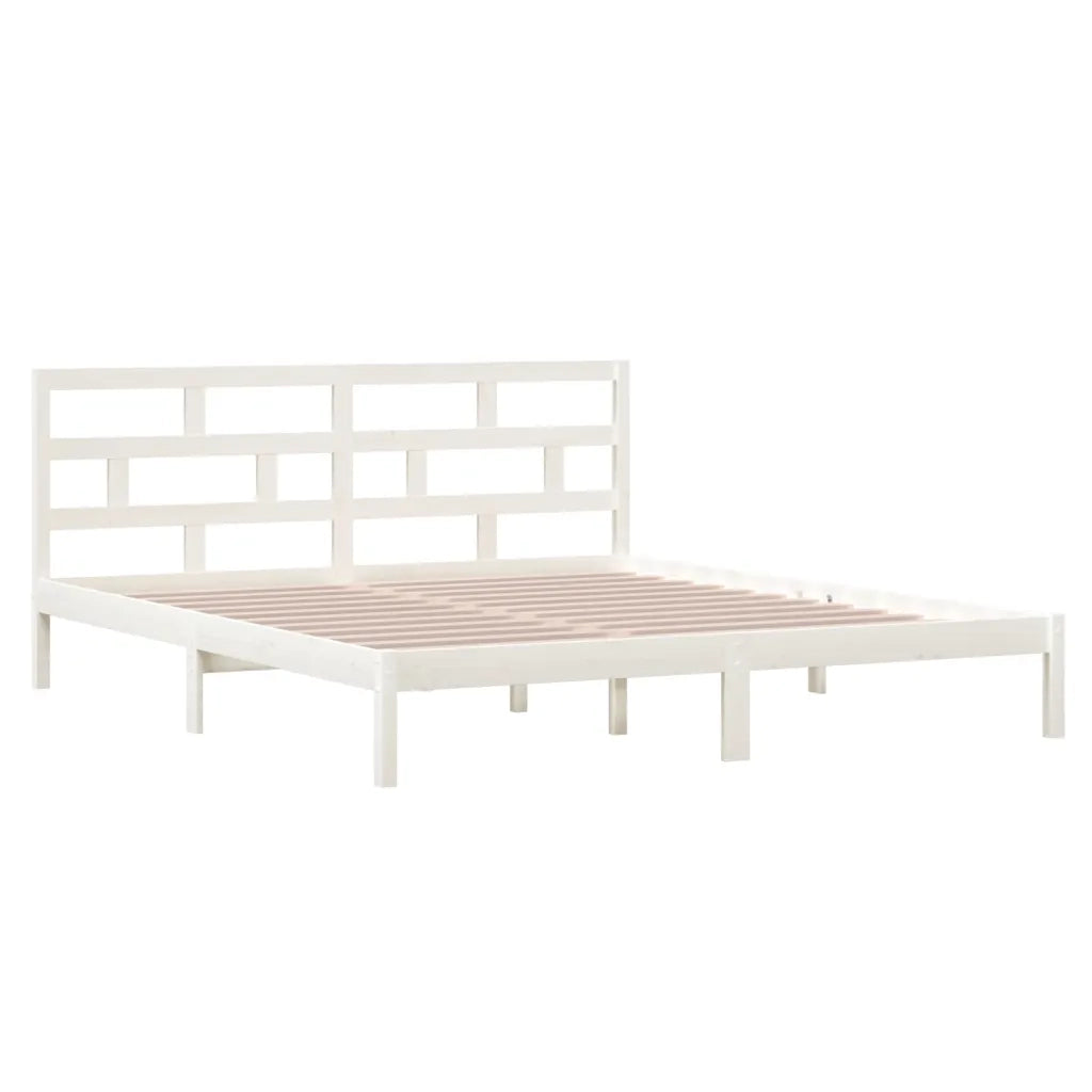 Giroletto in Legno Massello Bianco 135x190 cm 4FT6 Double cod mxl 47360