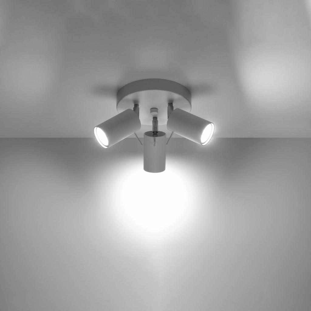 Plafoniera TORQUE Pure Lume bianca 3 luci GU10 orientabili