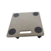 PEDANA QUADRA 30X30CM CON 4 RUOTE PIVOTTANTI MAX 150 KG