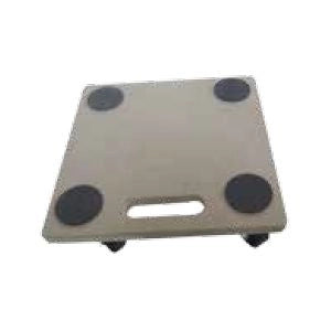 PEDANA QUADRA 30X30CM CON 4 RUOTE PIVOTTANTI MAX 150 KG