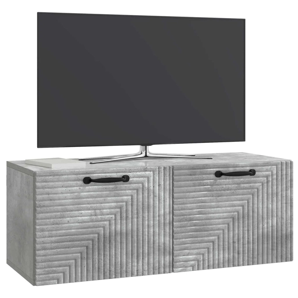 Mobile Porta TV da Muro Grigio Cemento 78,5 x 31 x 30 cm