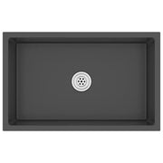 Lavello da Cucina-Lavandino-Lavabo Artigianale Nero in Acciaio Inox 302270