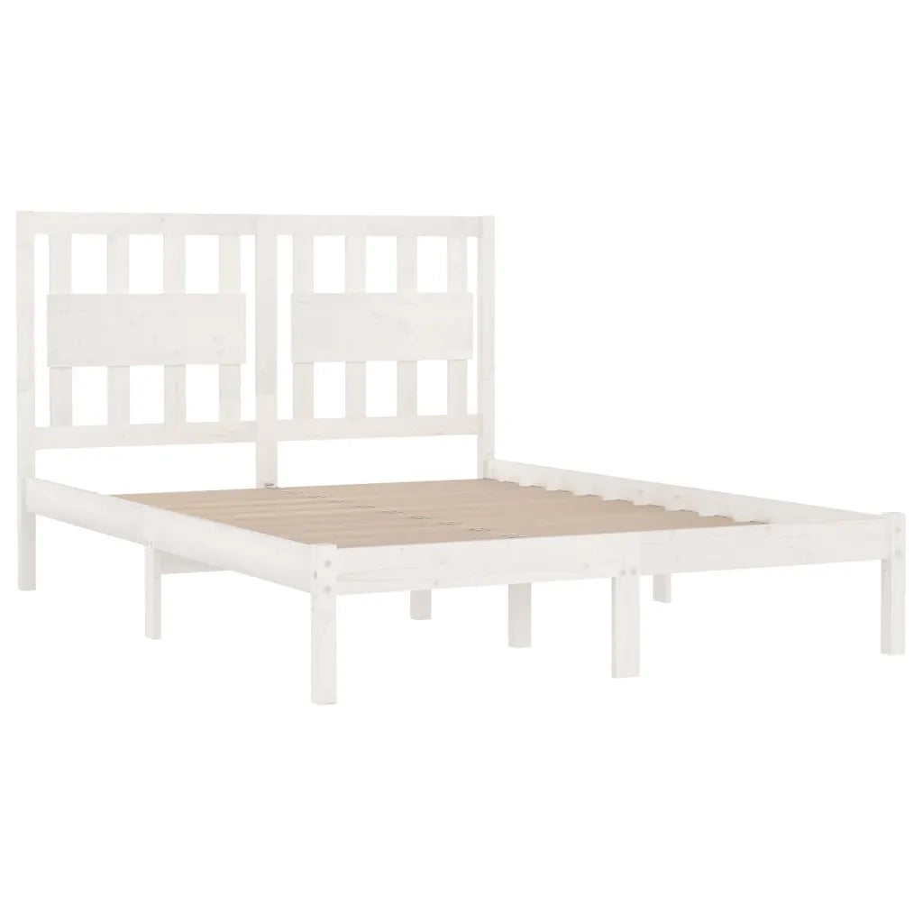 Giroletto Bianco in Legno Massello di Pino 200x200 cm 3103954